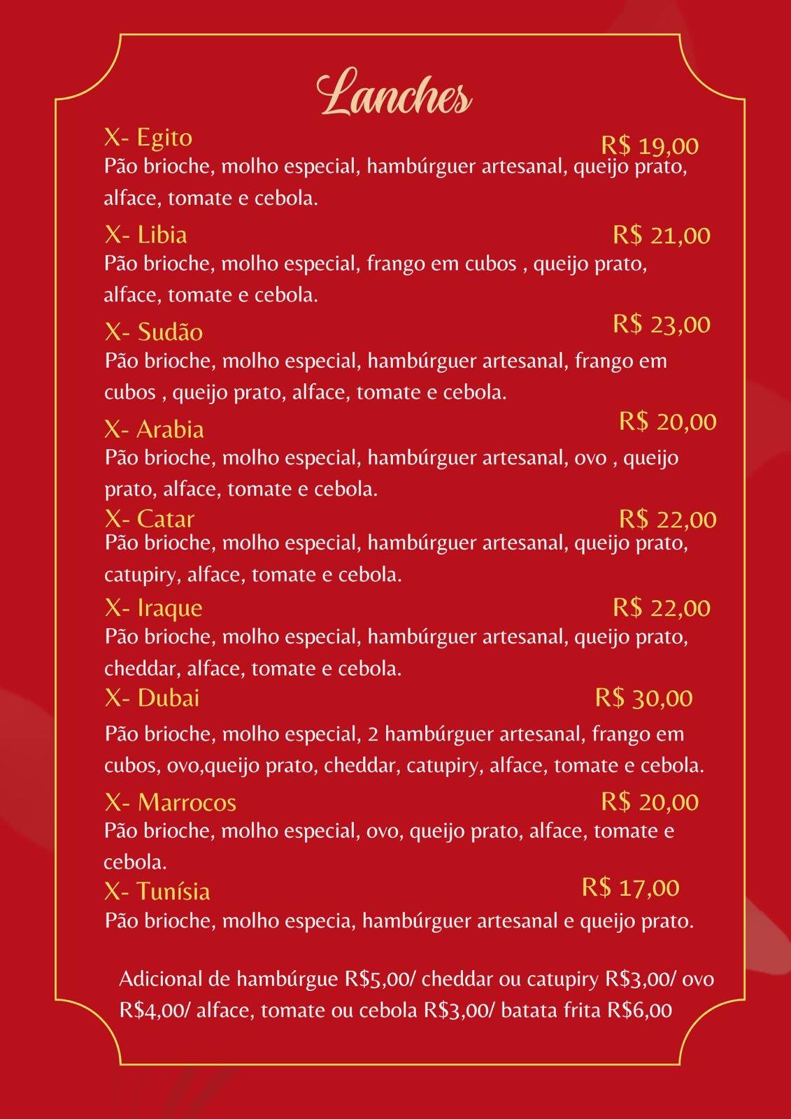 Senhor Shawarma cardápio