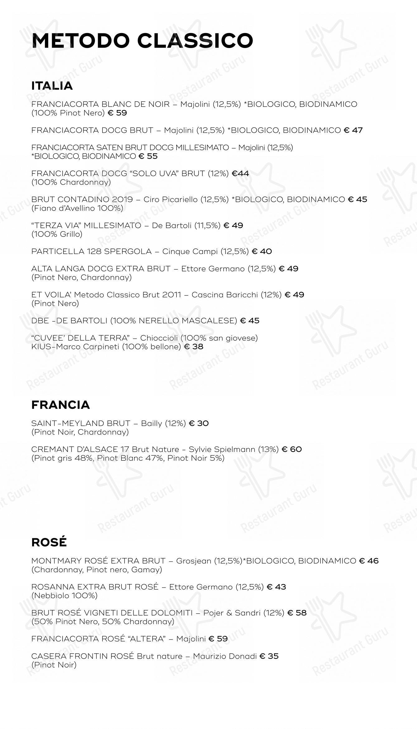 SEU Pizza in Roma - Menu bar