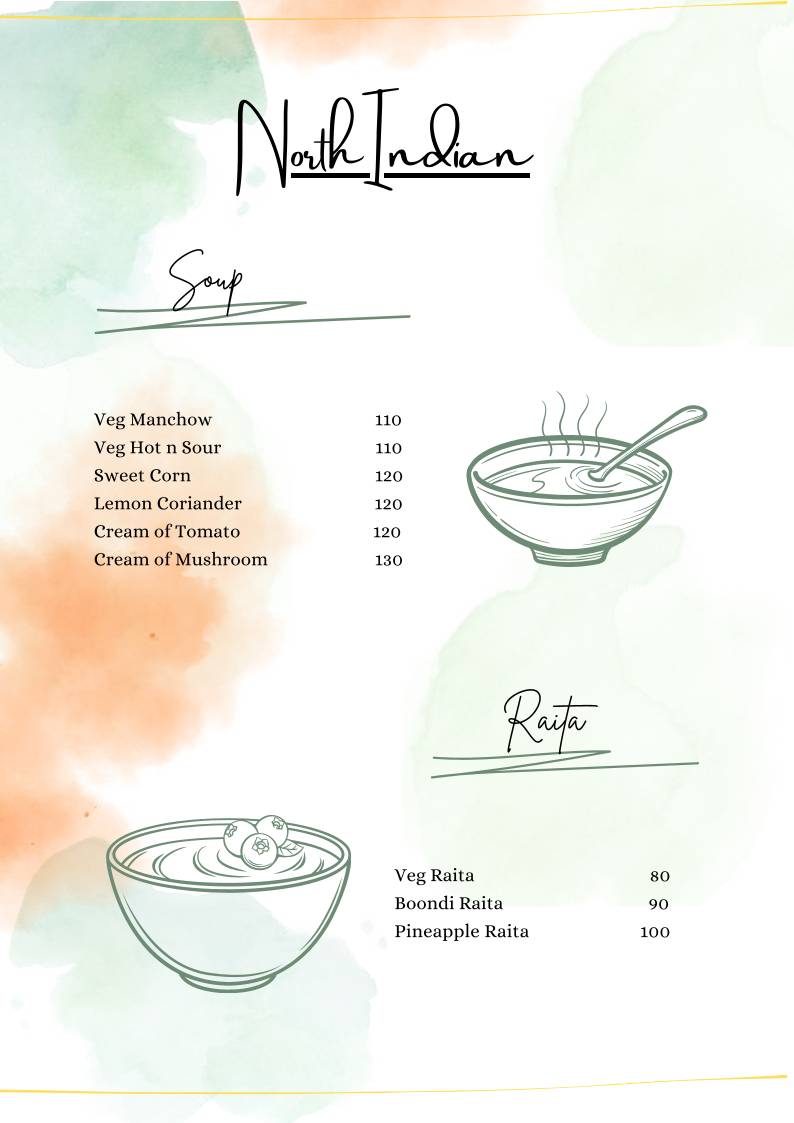 Shila’s Café menu