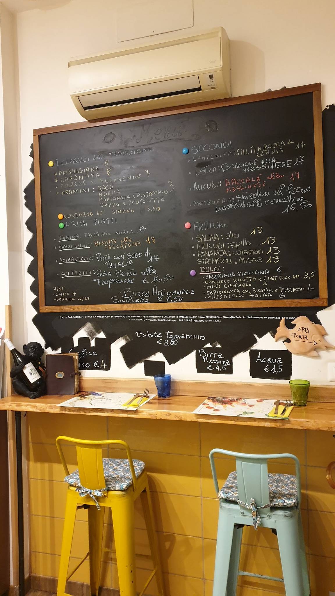 Menu di Sicilia Bedda Sicily Food Lab 