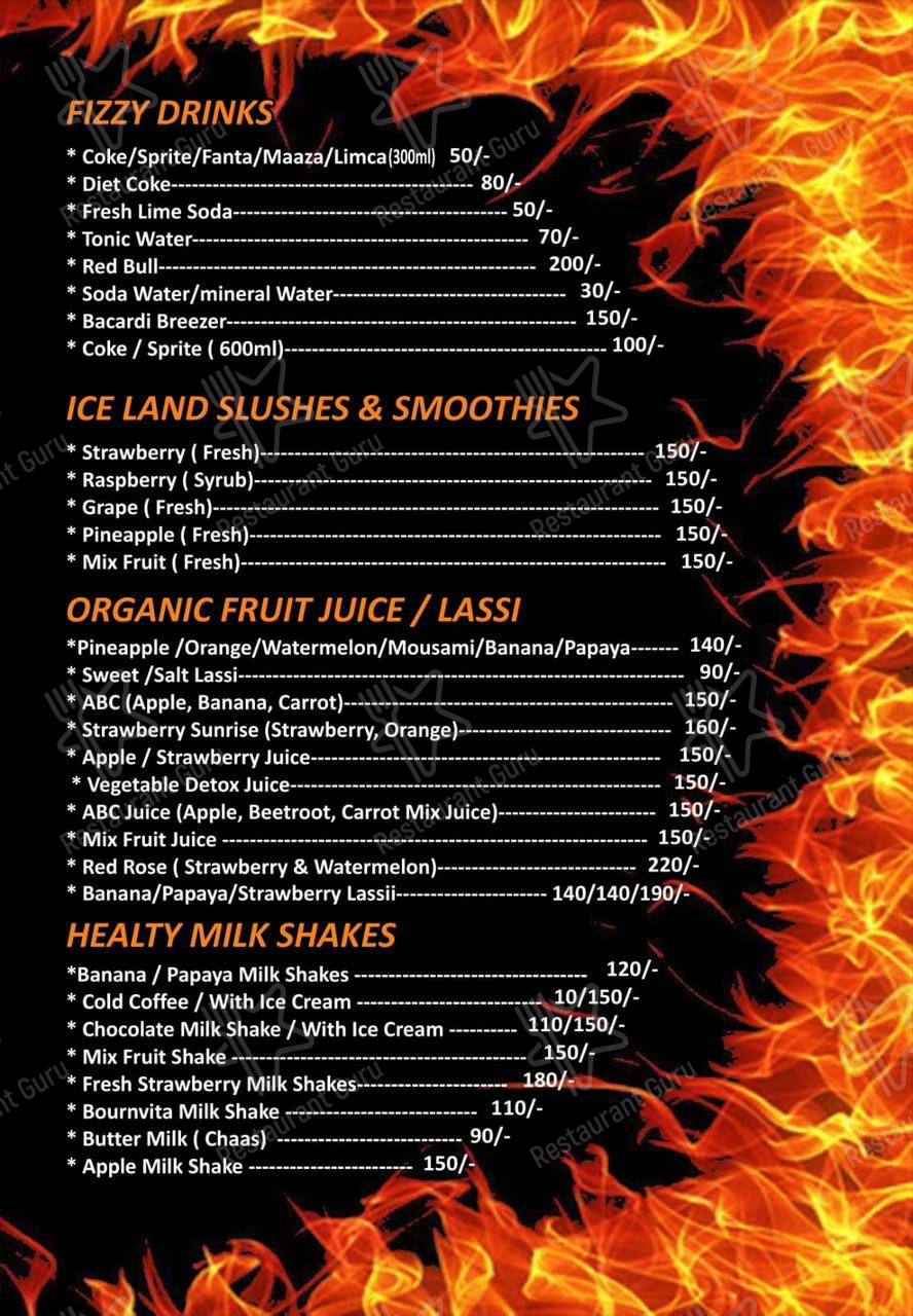 Menu for the SIGDI BAR AND GRILL restaurant
