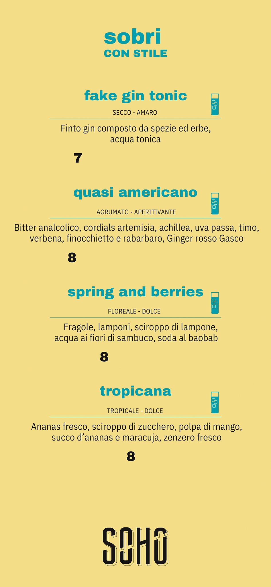 Menu di Soho 