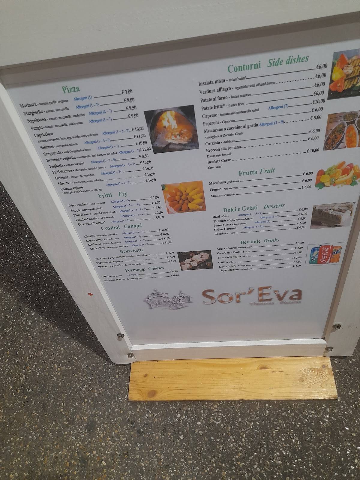 Menu di Sor' Eva 