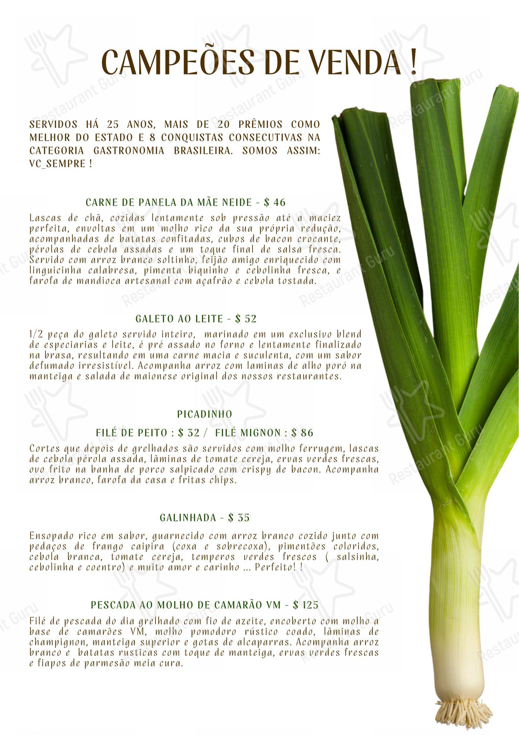 Spetacollo Restaurante & Bar - Menu