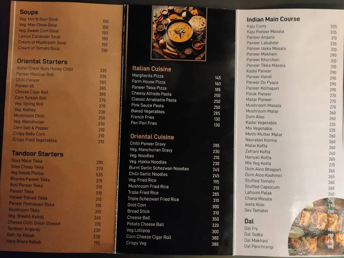 Spice Mantraa menu