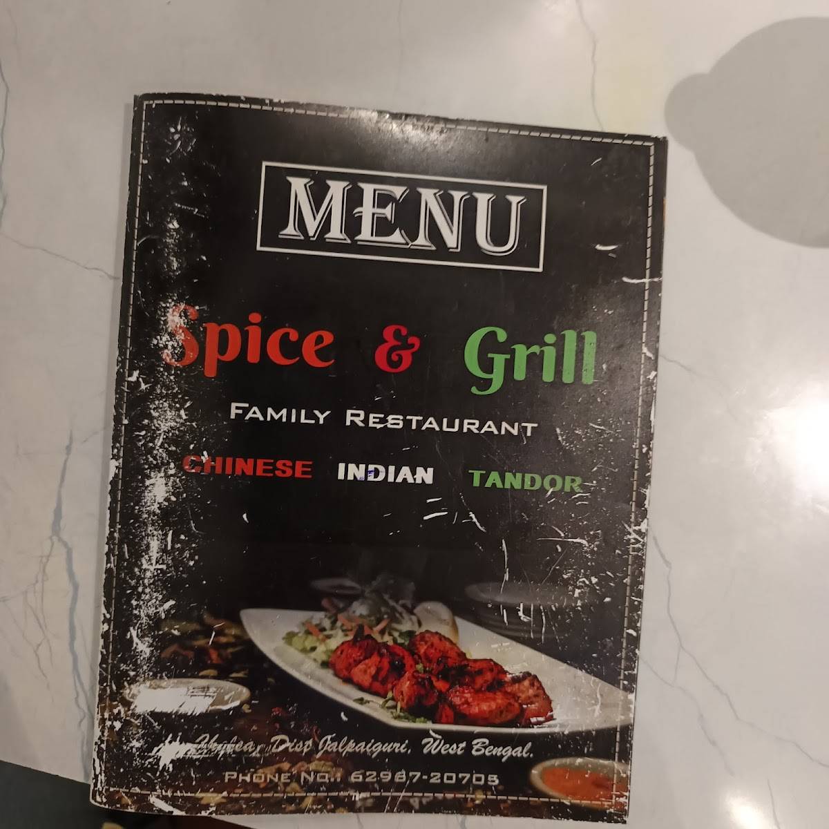 Spice & Grill menu