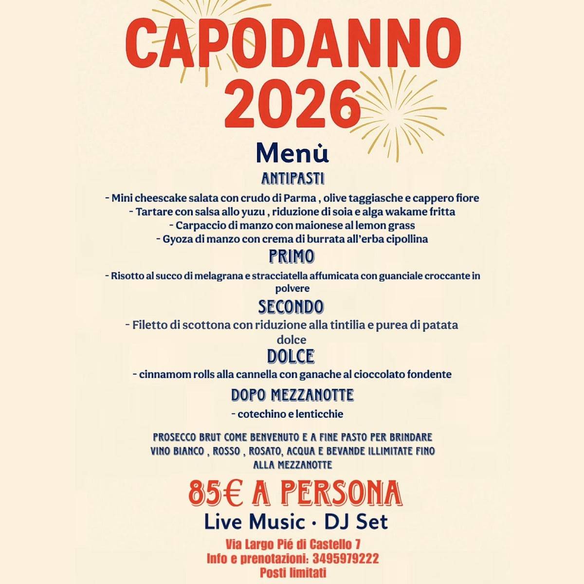 Menu di Spirito Divino 