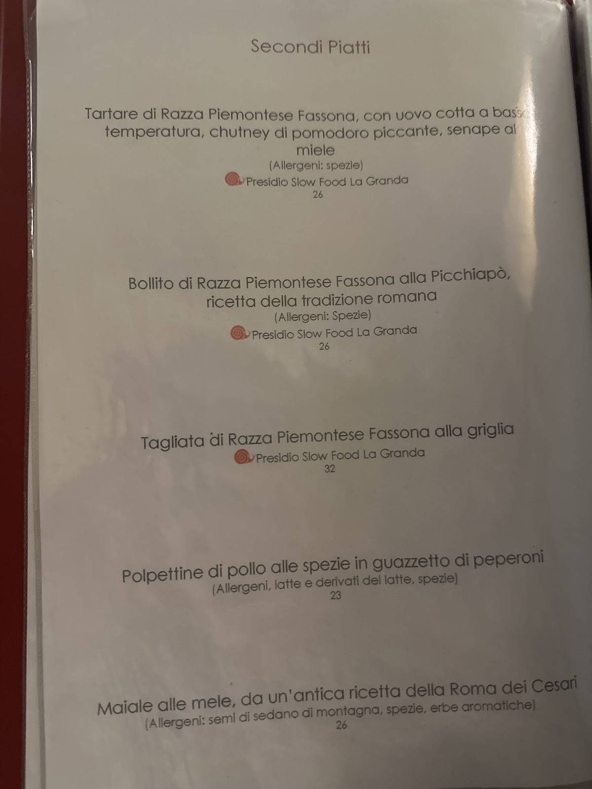 Menu di Spirito DiVino 