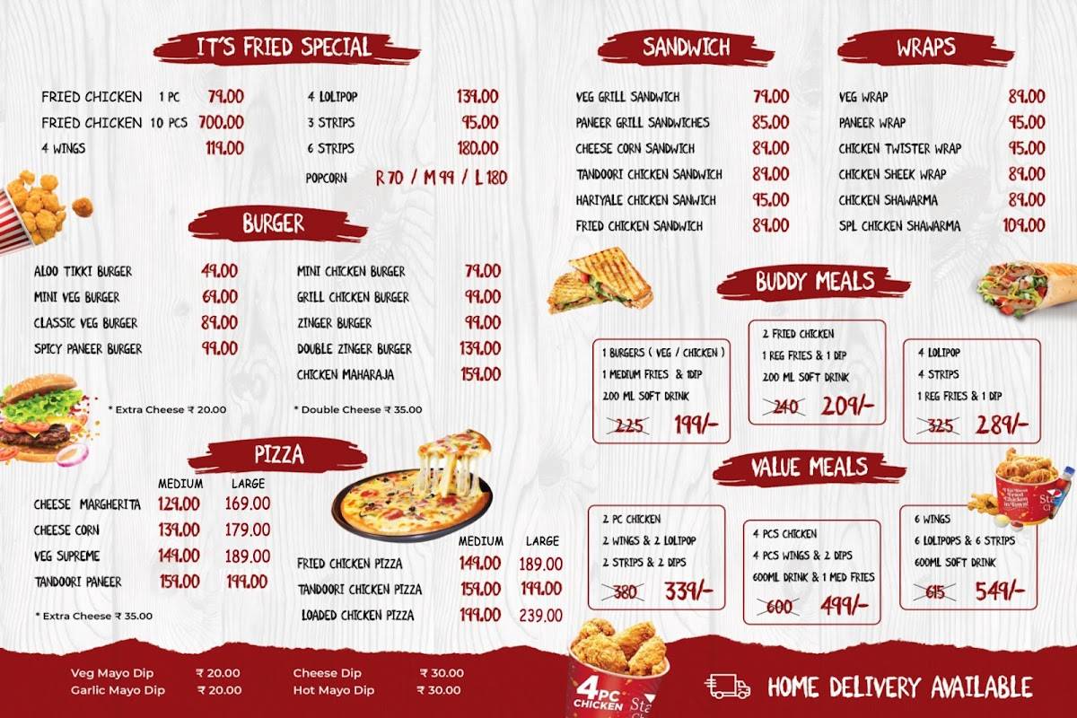 Star Chicken Its Fried menu