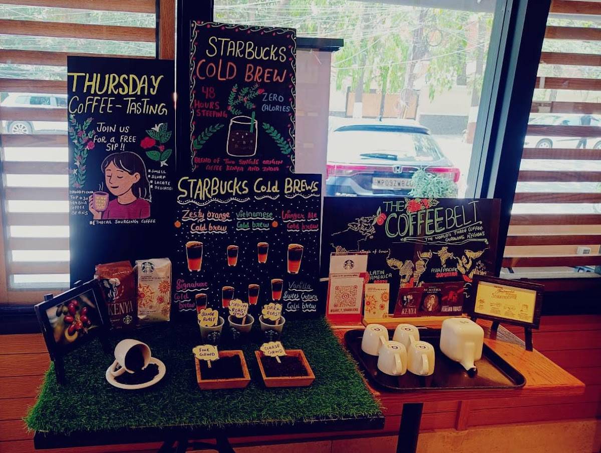 Starbucks menu