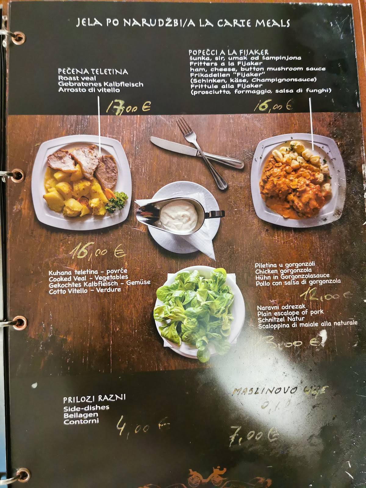 Menu di Stari Fijaker 