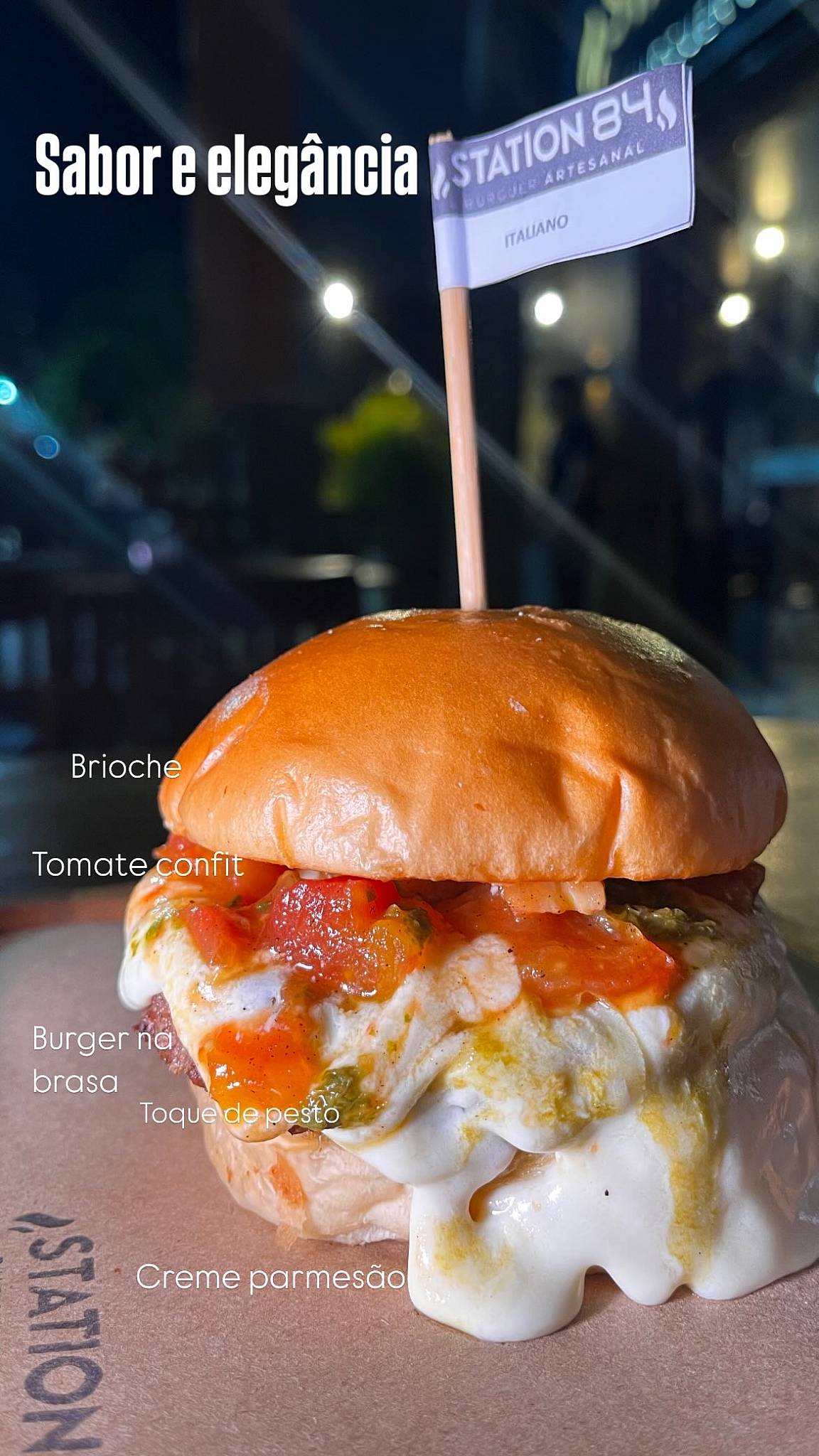 Station 84 Burguer cardápio