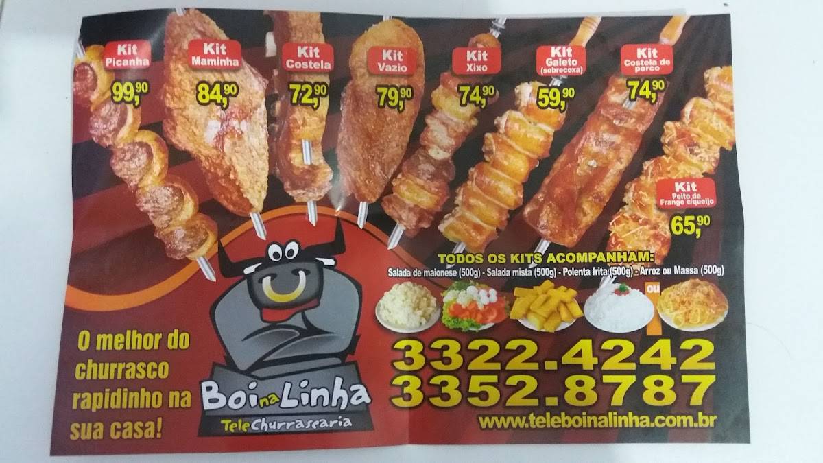 Boi na Linha cardápio