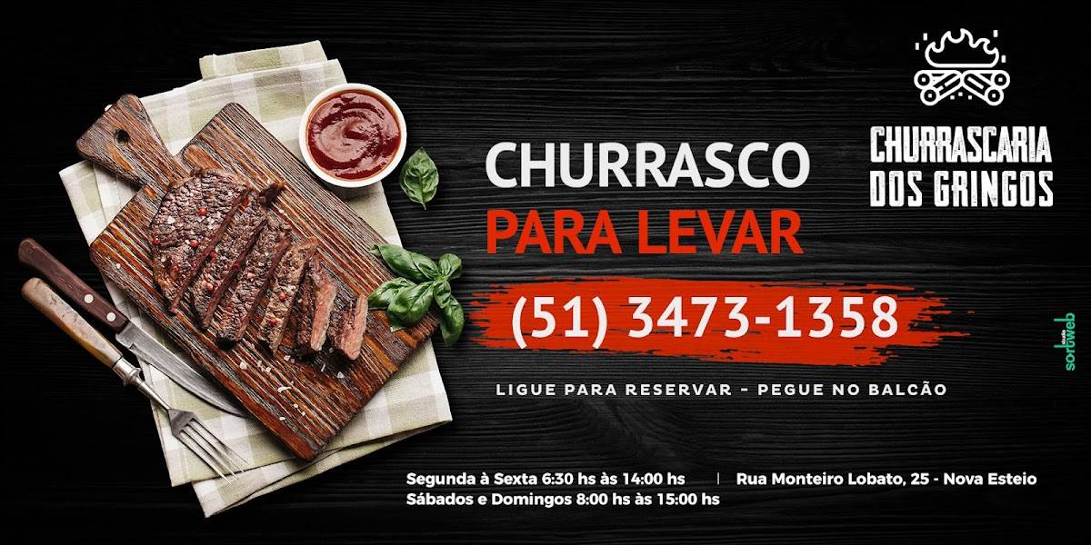 Restaurante e Churrascaria dos Gringos cardápio