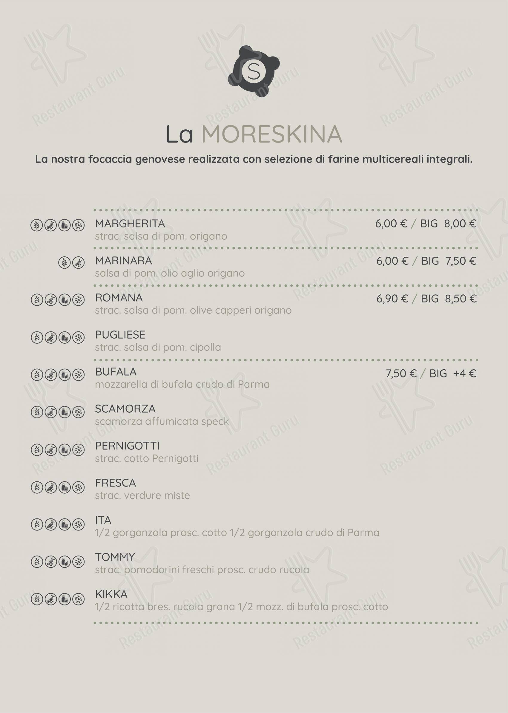 Menu per Strakkino in Genova