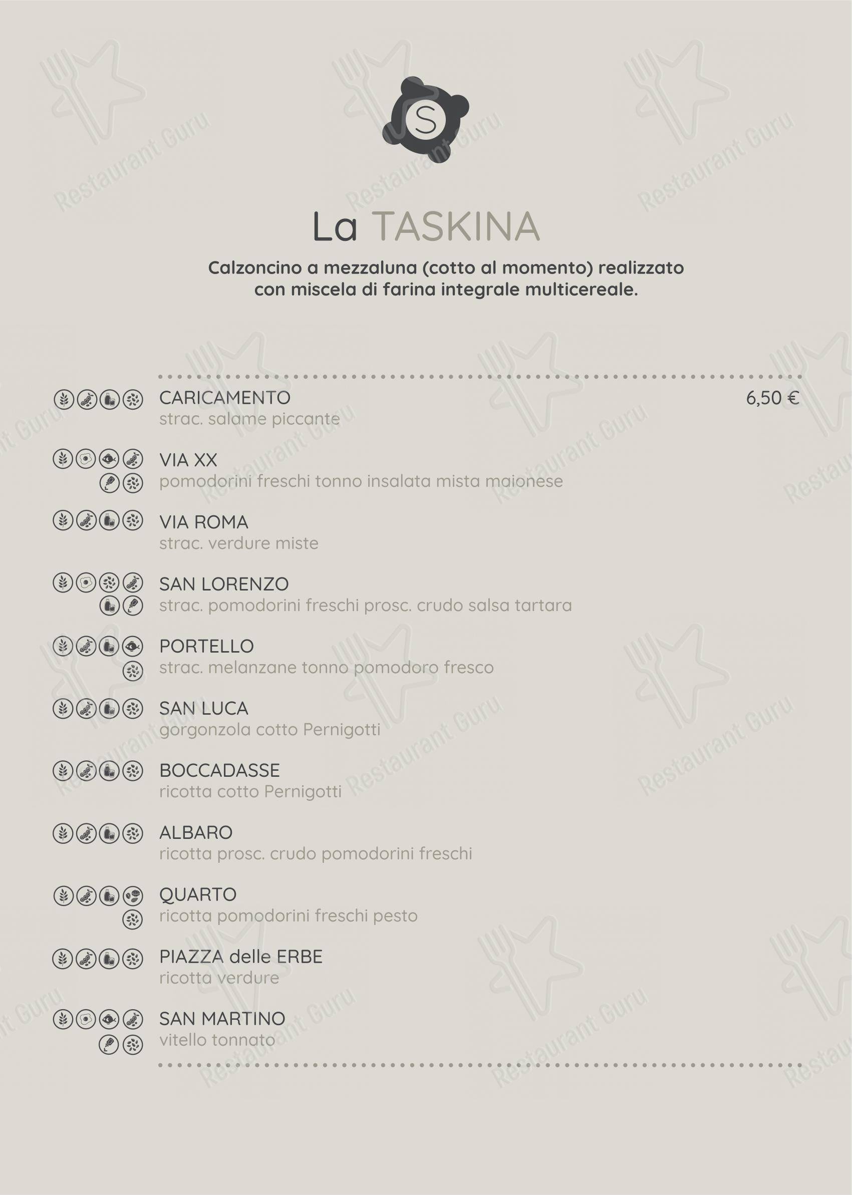 Menu di Strakkino - Menu