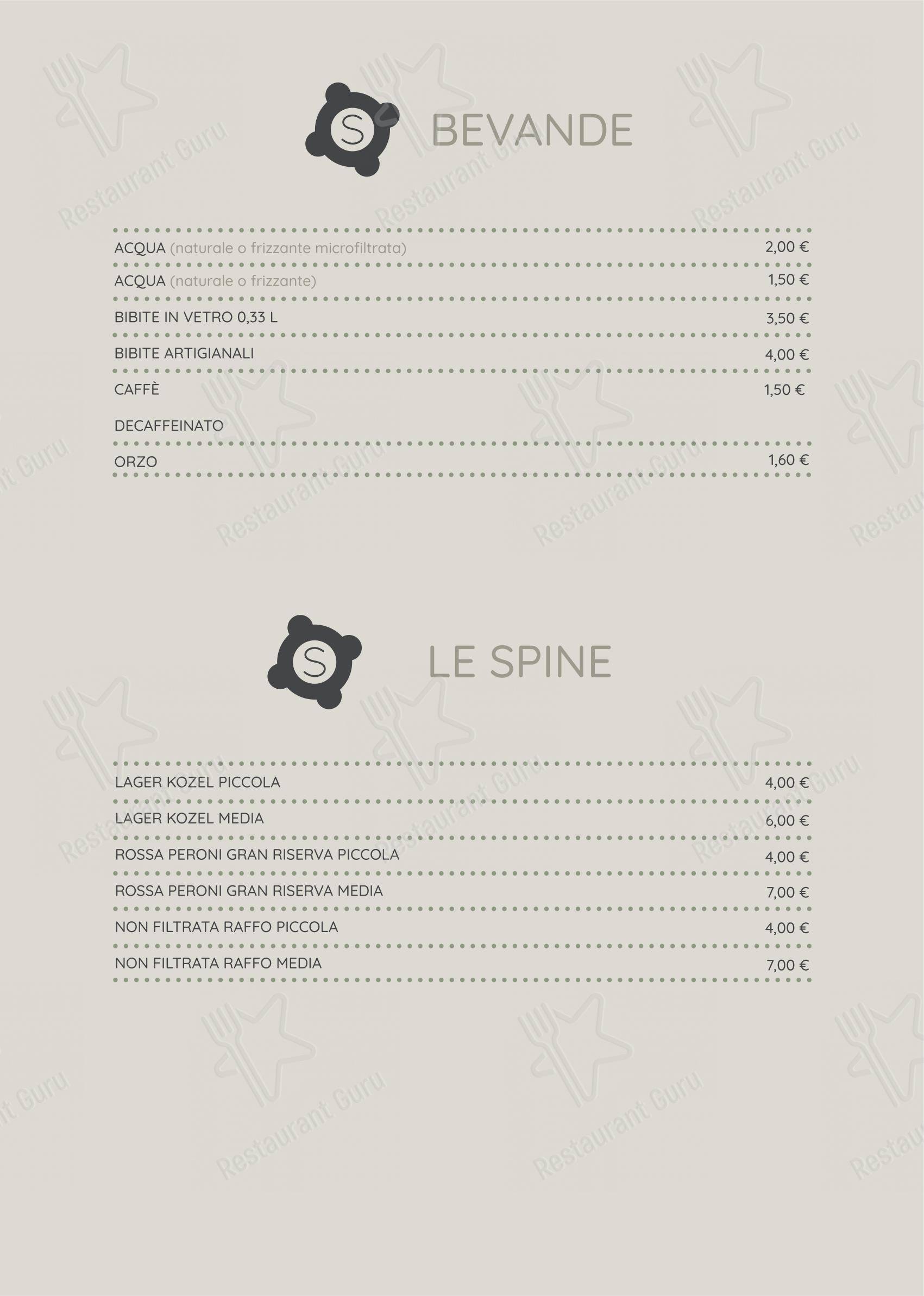 Menu di Strakkino - Menu