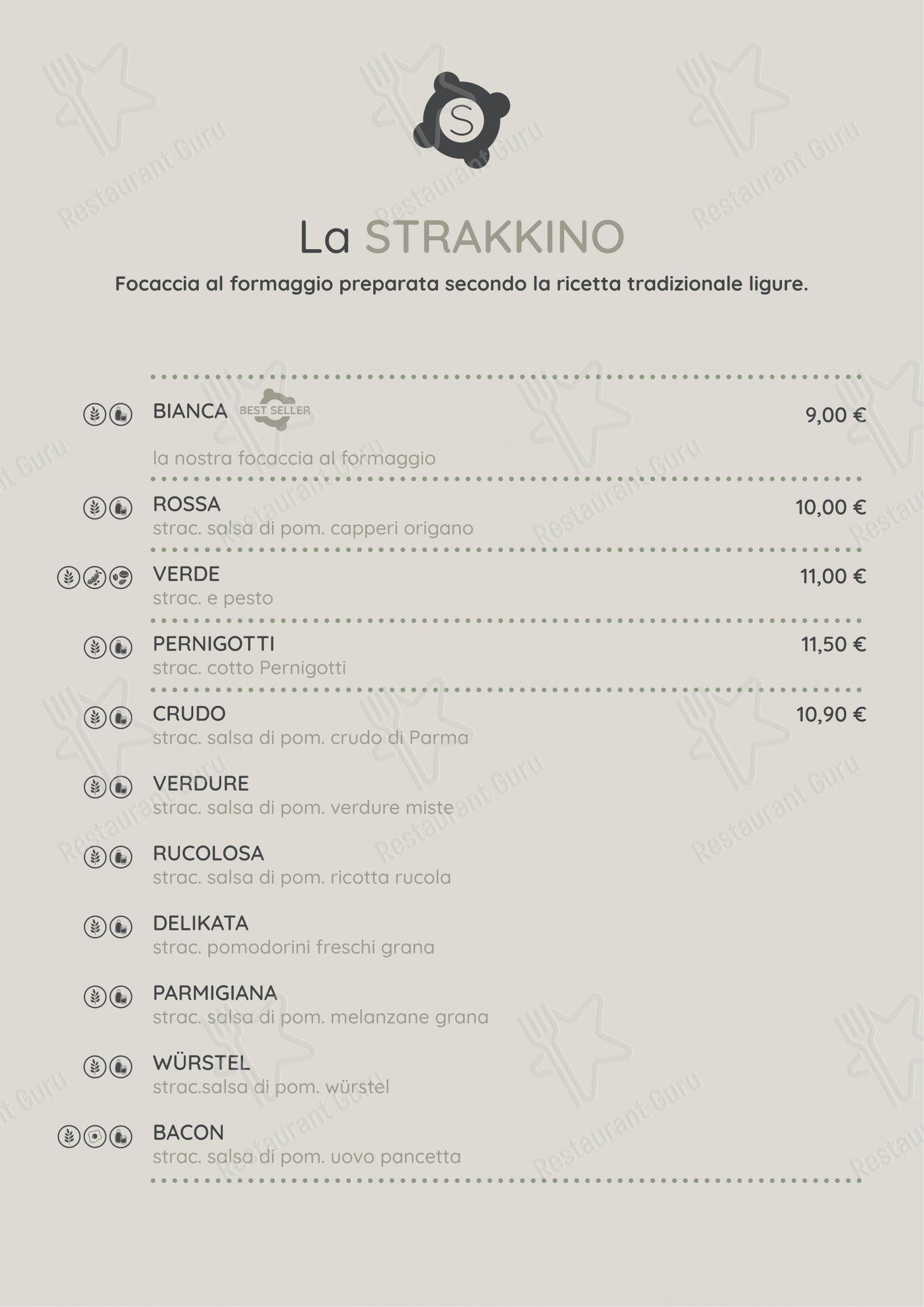 Menu di Strakkino - Menu bar