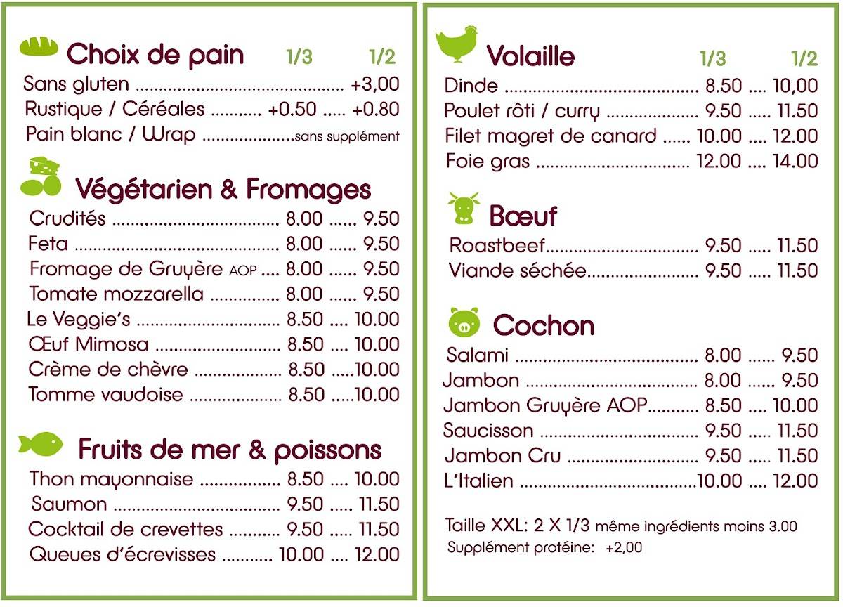 Menu di Sucré Salé 
