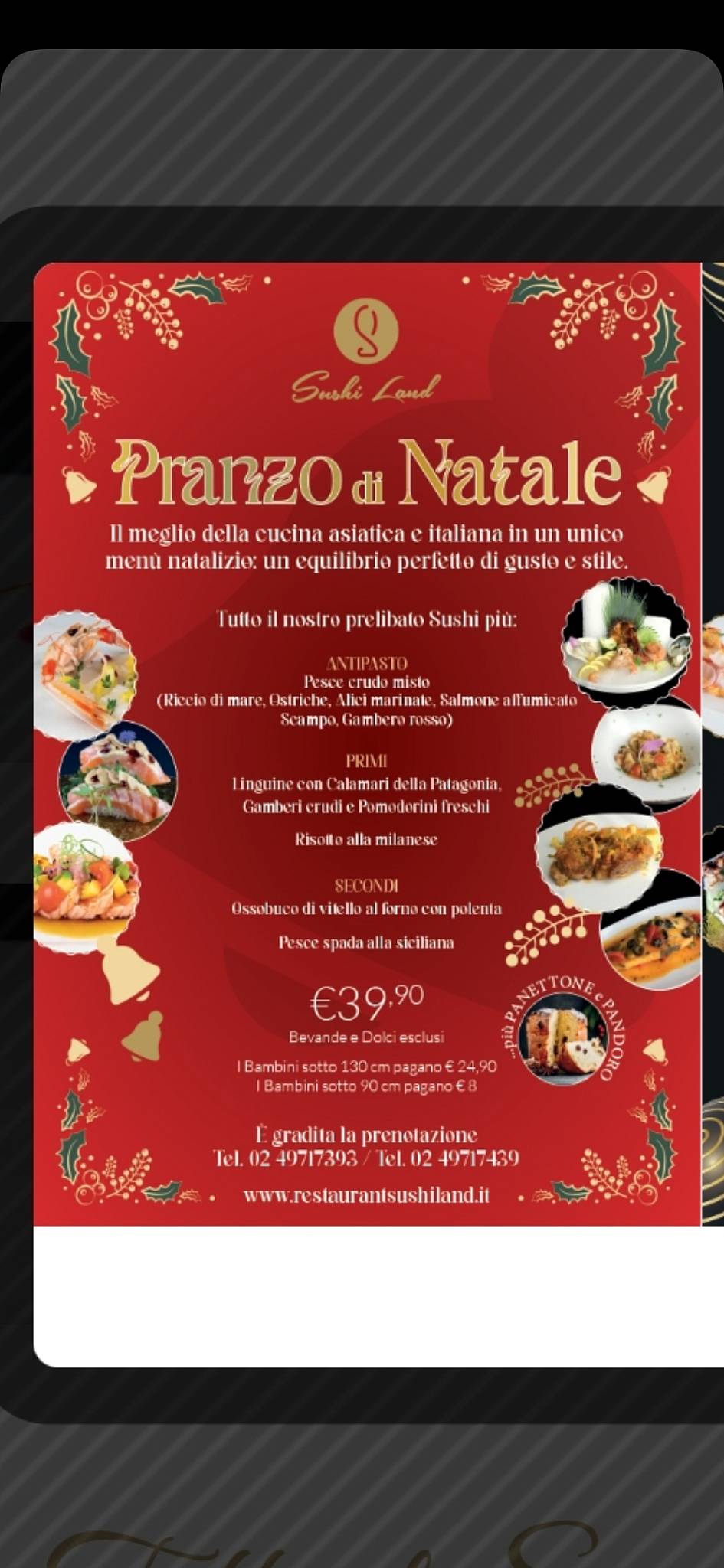 Menu di Sushi Land - Vimodrone 
