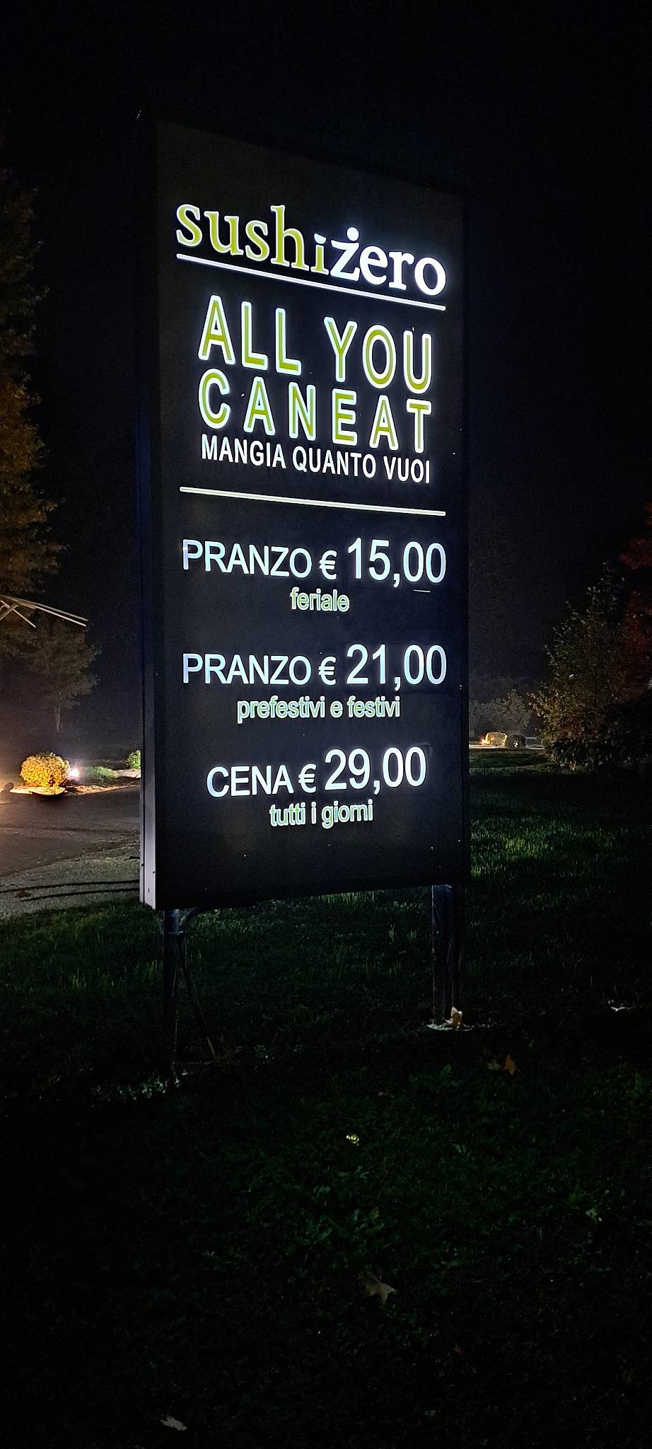 Menu di Ristorante Sushi Zero 