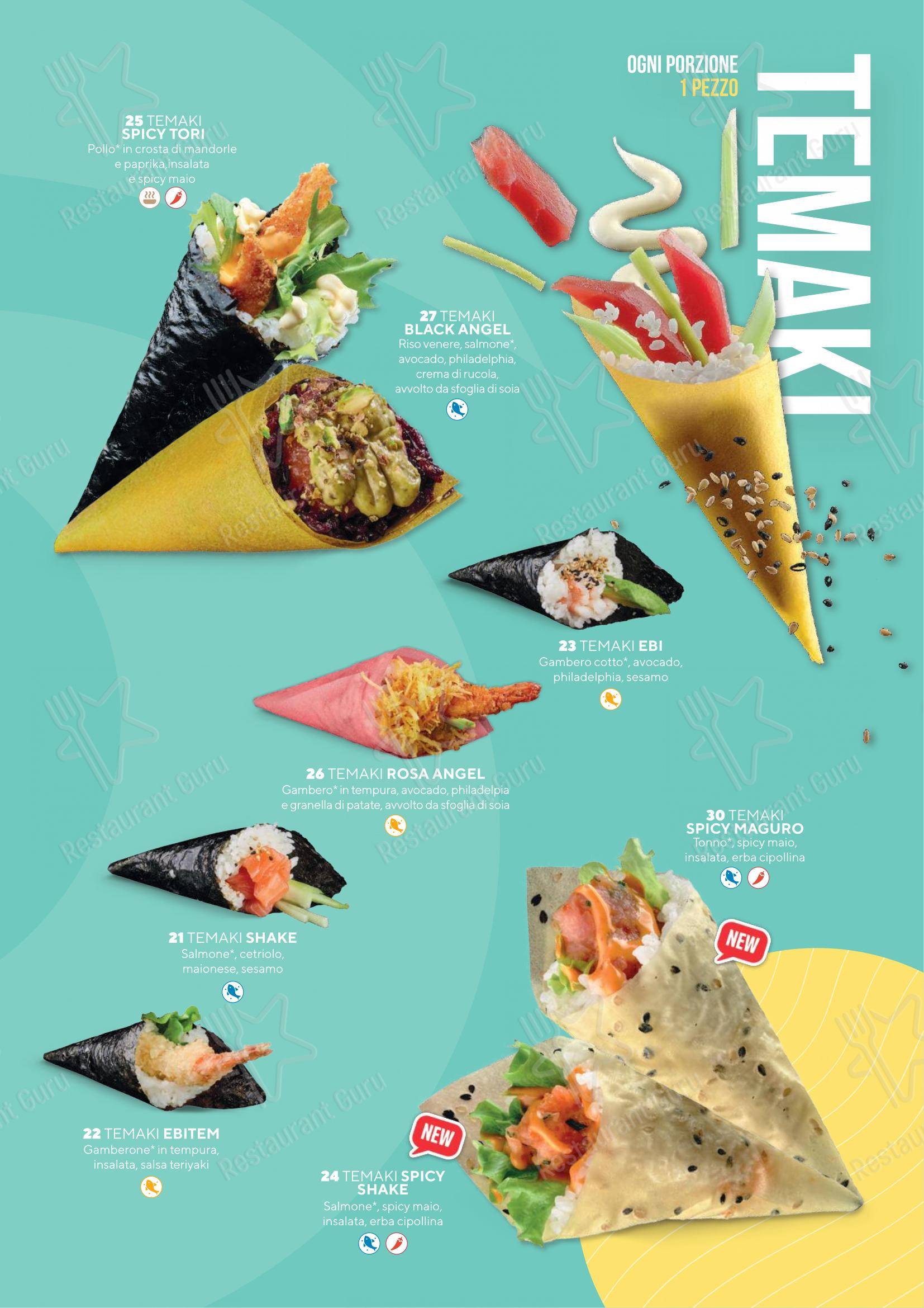 Menu bar per Sushiko Riva del Garda - Blue Garden in Riva del Garda