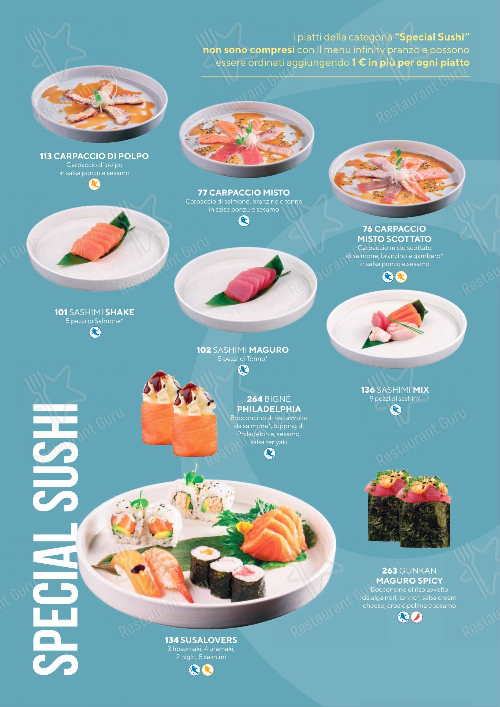 Sushiko Riva del Garda - Blue Garden in Riva del Garda - Menu