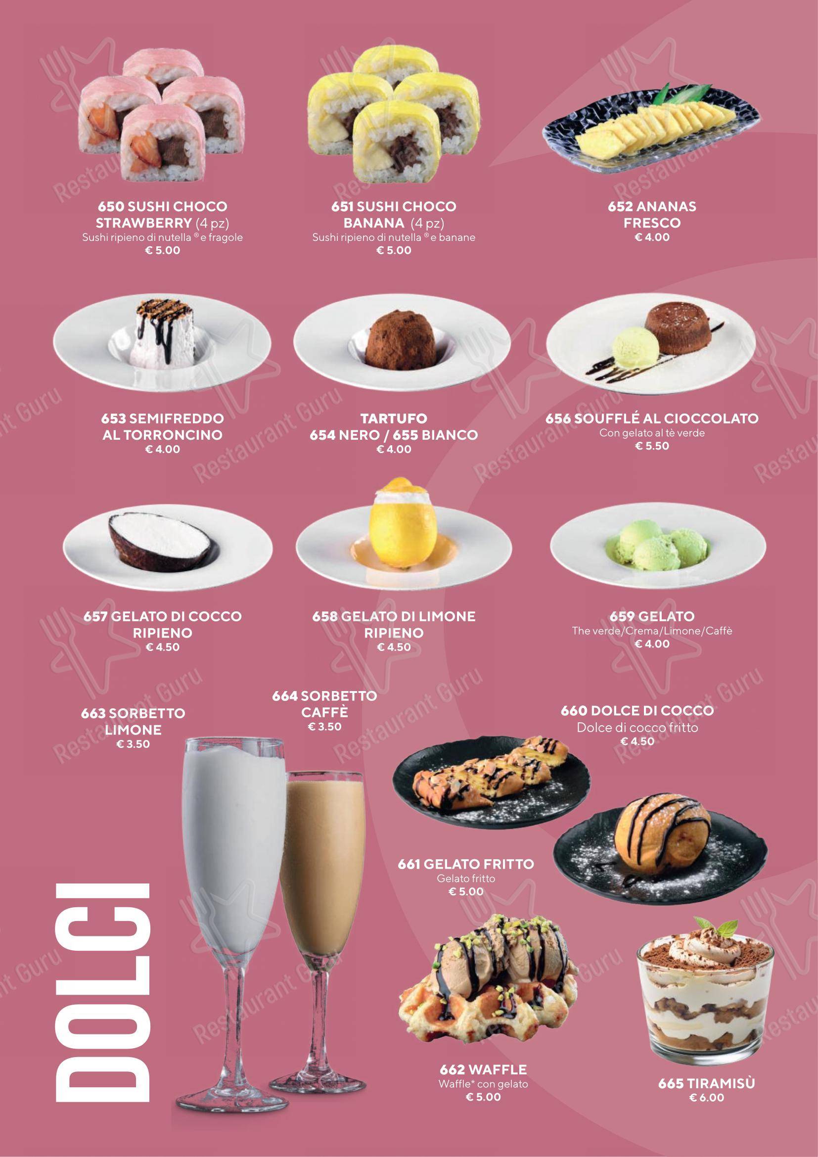 Sushiko Riva del Garda - Blue Garden in Riva del Garda - Menu