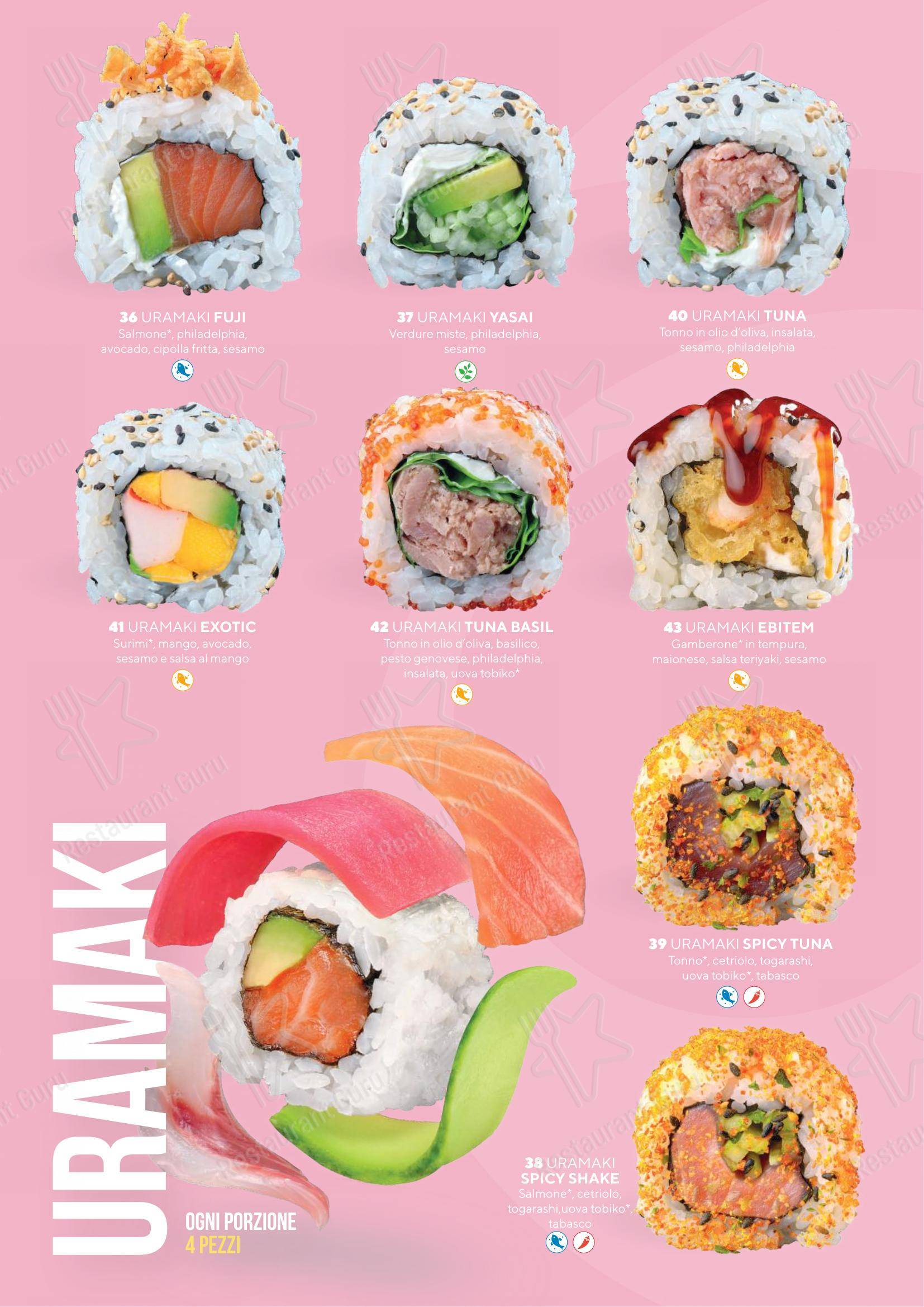 Menu bar per Sushiko Riva del Garda - Blue Garden ristorante