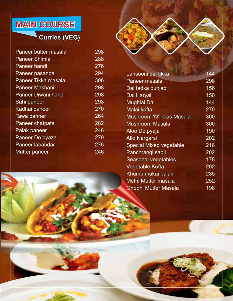 TEN 11 RESTAURANT & CAFE menu
