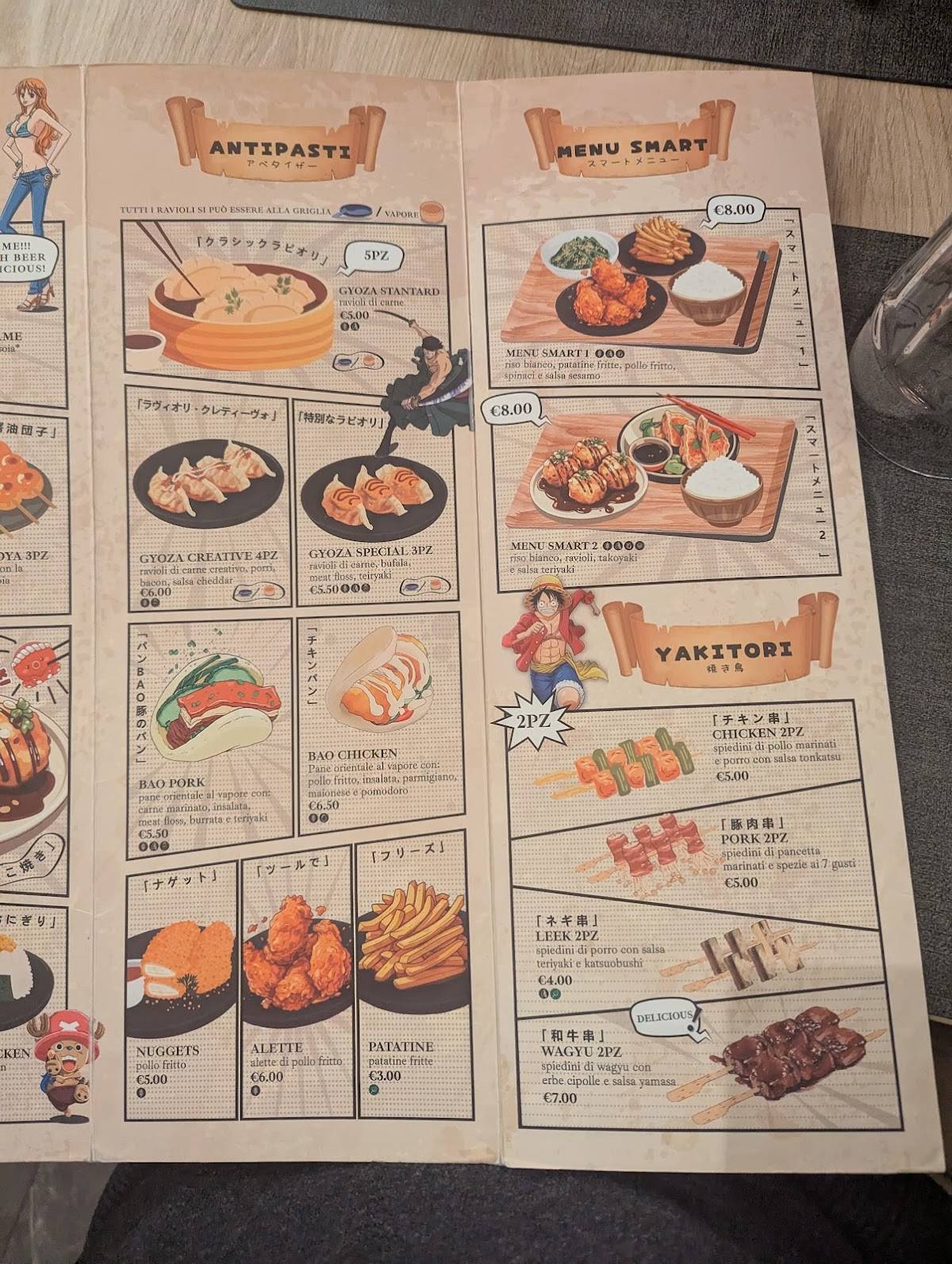Menu di TOKII RAMEN 