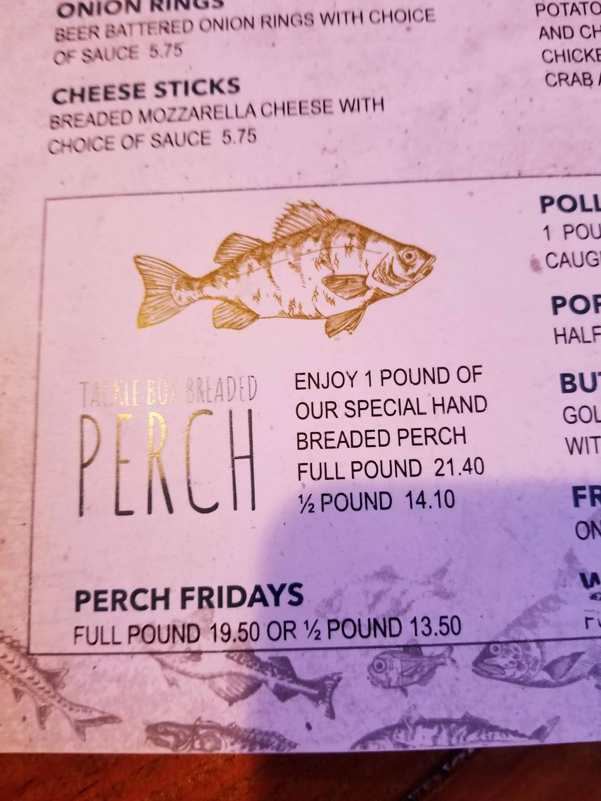 Menu at Tackle Box 2 Fremont, OH pub & bar, Fremont, 420 Sandusky Ave