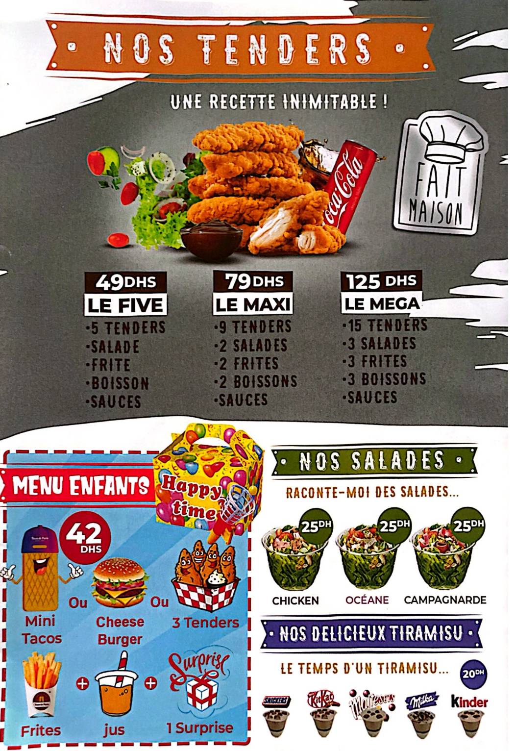 Menu de Tacos de Paris Agdal