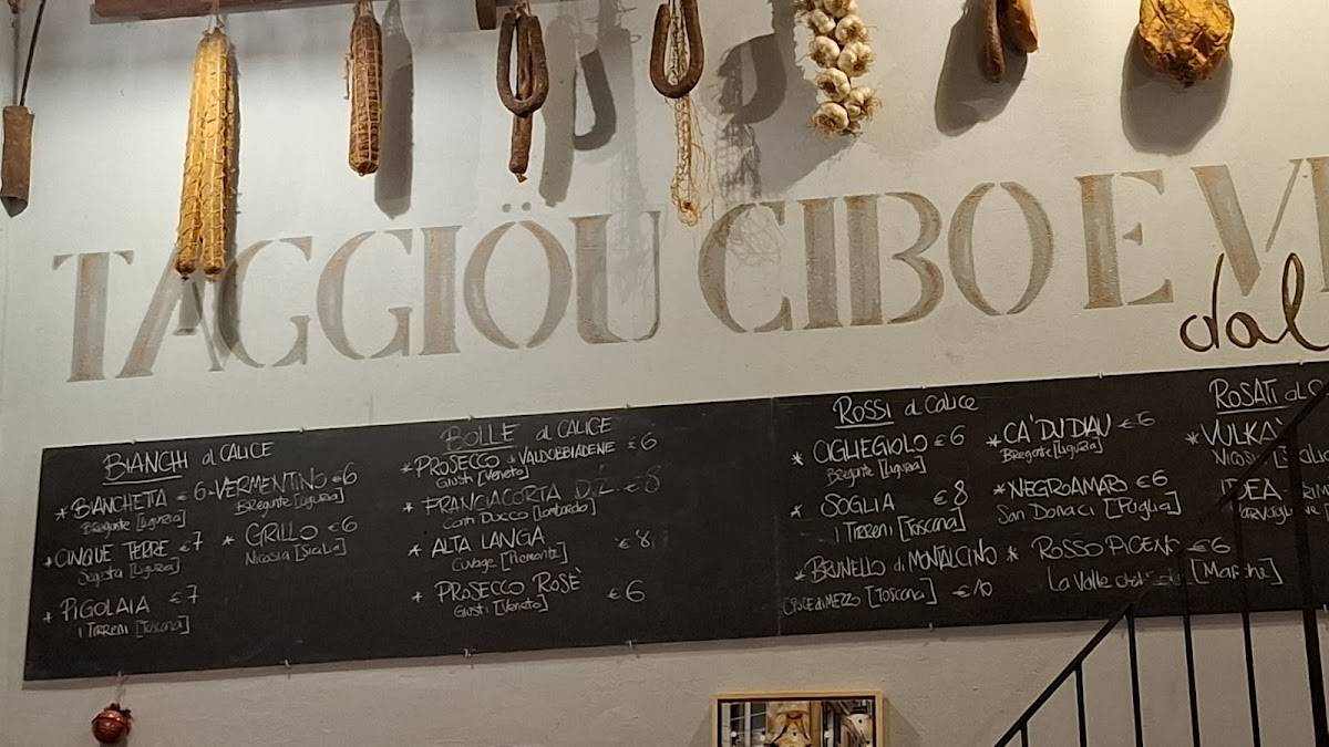 Menu di Taggiou Genova 