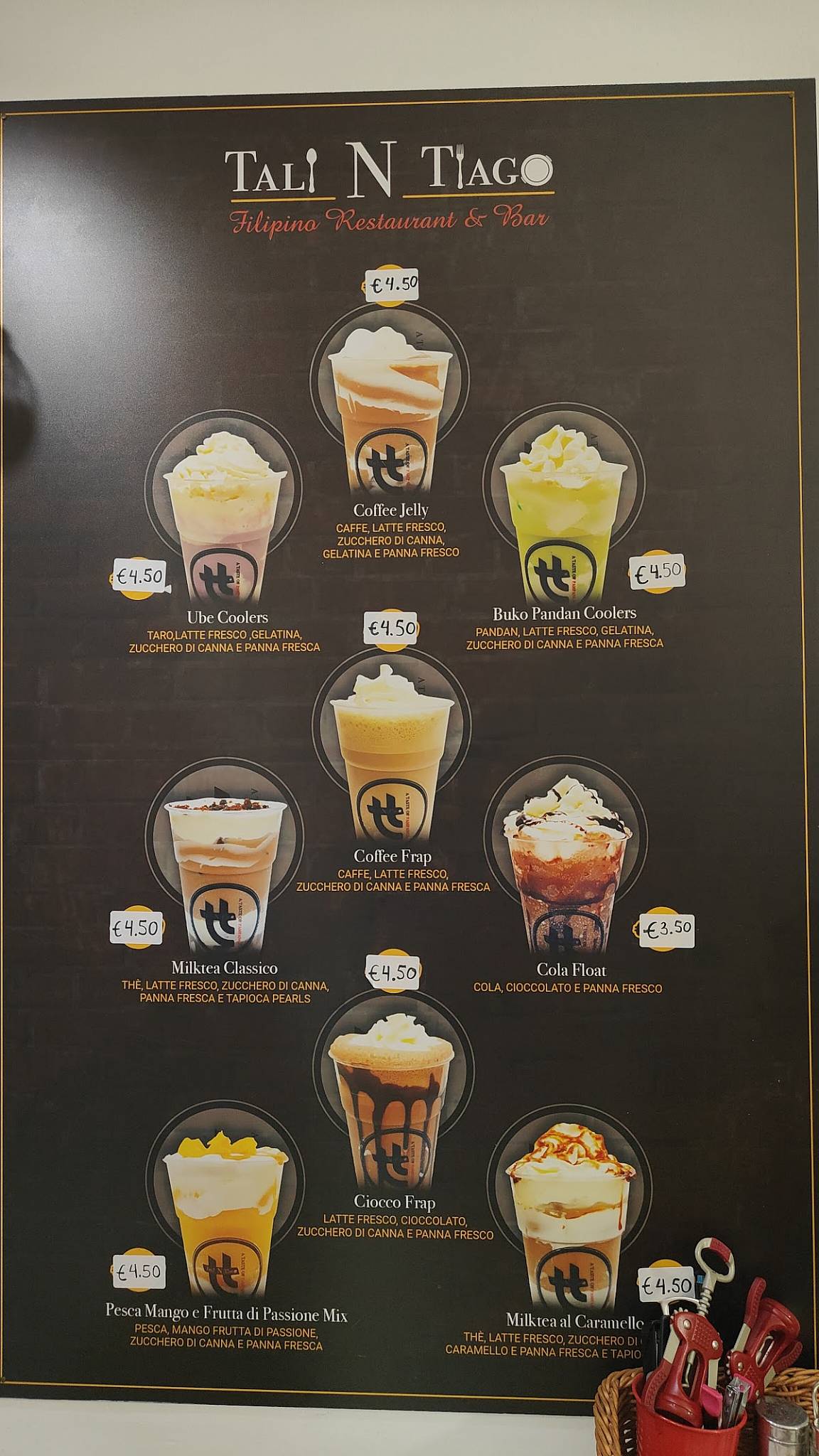 Menu di Tali N Tiago 