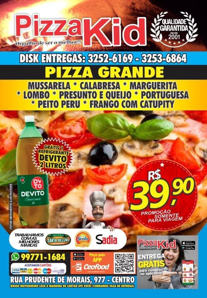 Pizza Kid Taquaritinga cardápio