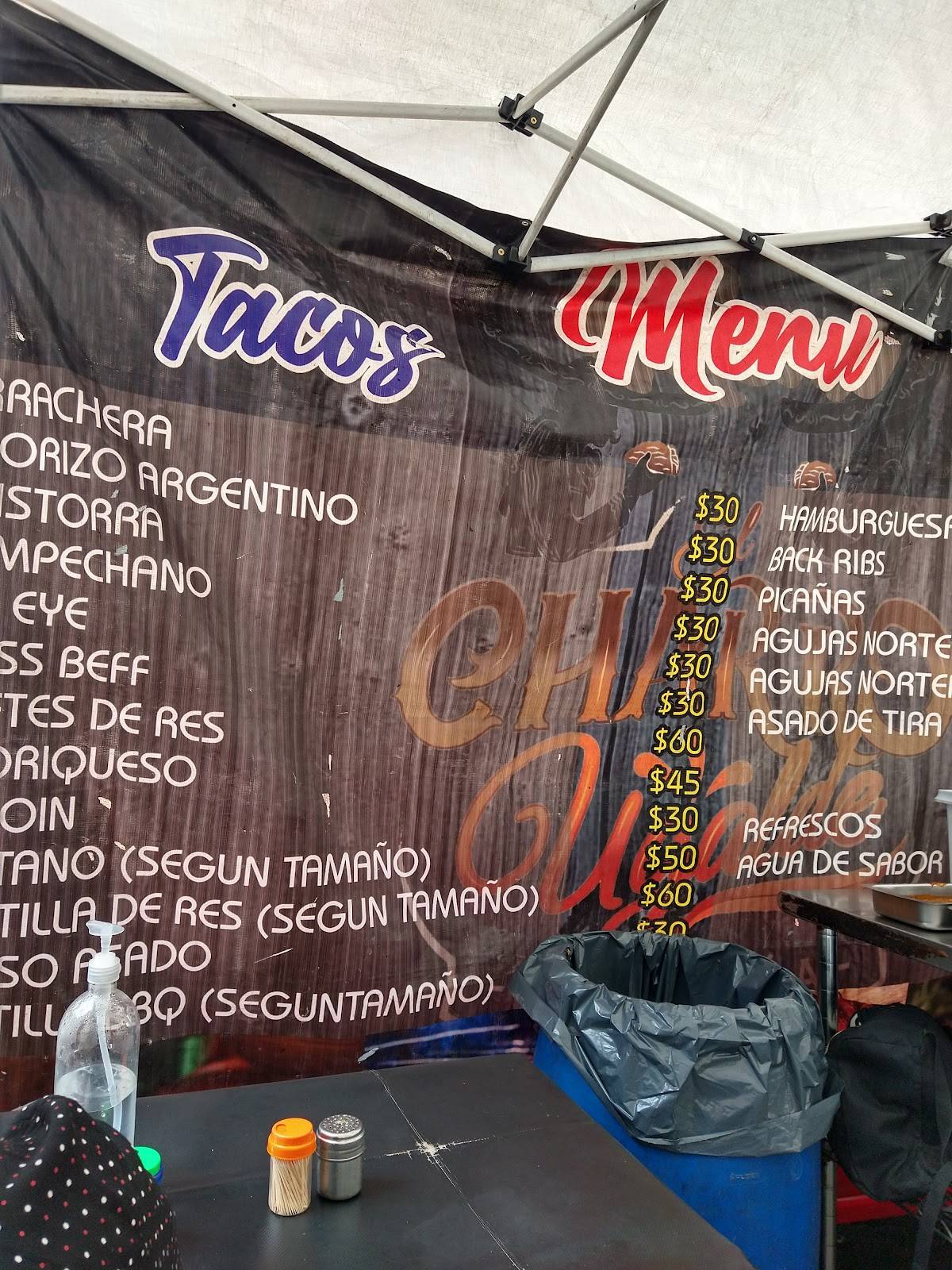 Menu at Taquería El Charro Ugalde restaurant, Mexico City, Dr. Lavista ...