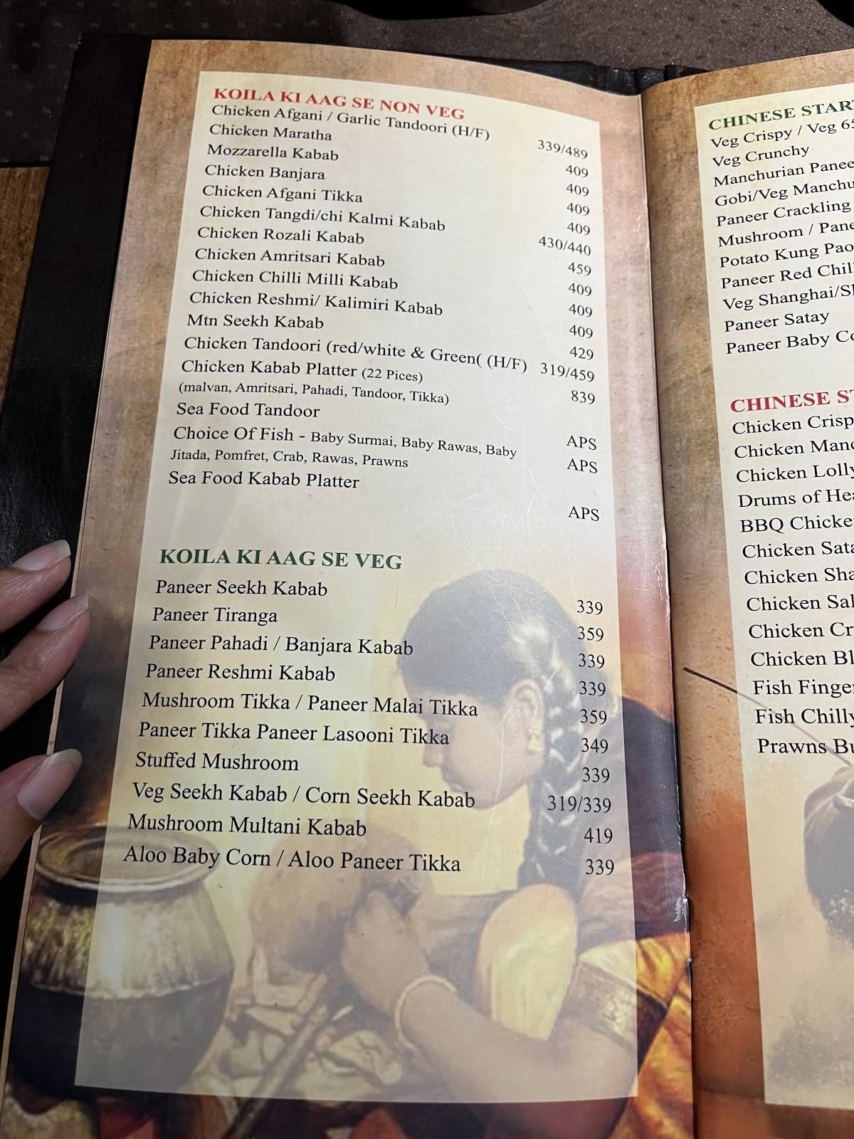 Taste of Malvan menu