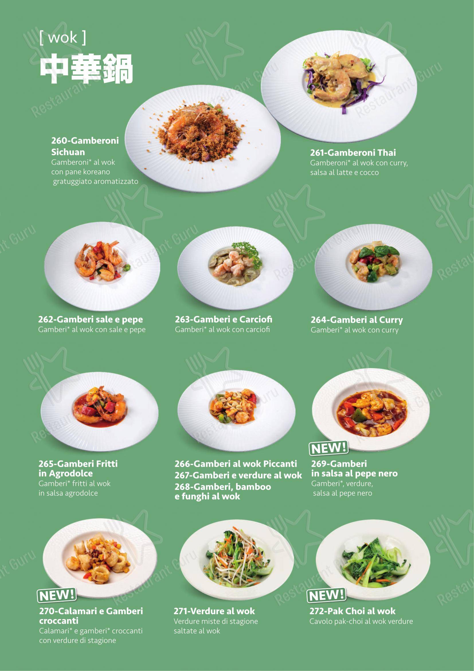 Tenji Ristorante Giapponese in Parma - Menu bar