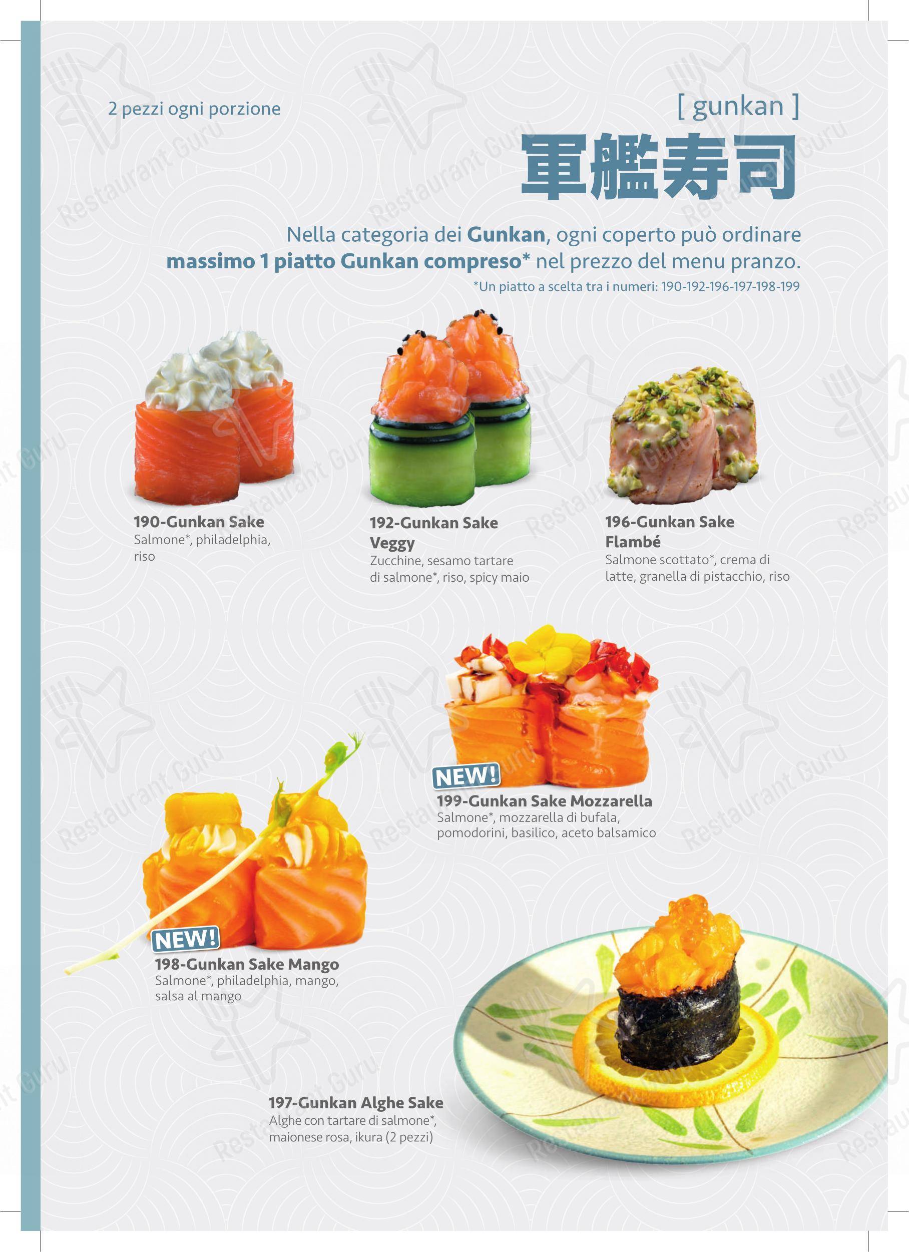 Menu di Tenji Ristorante Giapponese - Menu