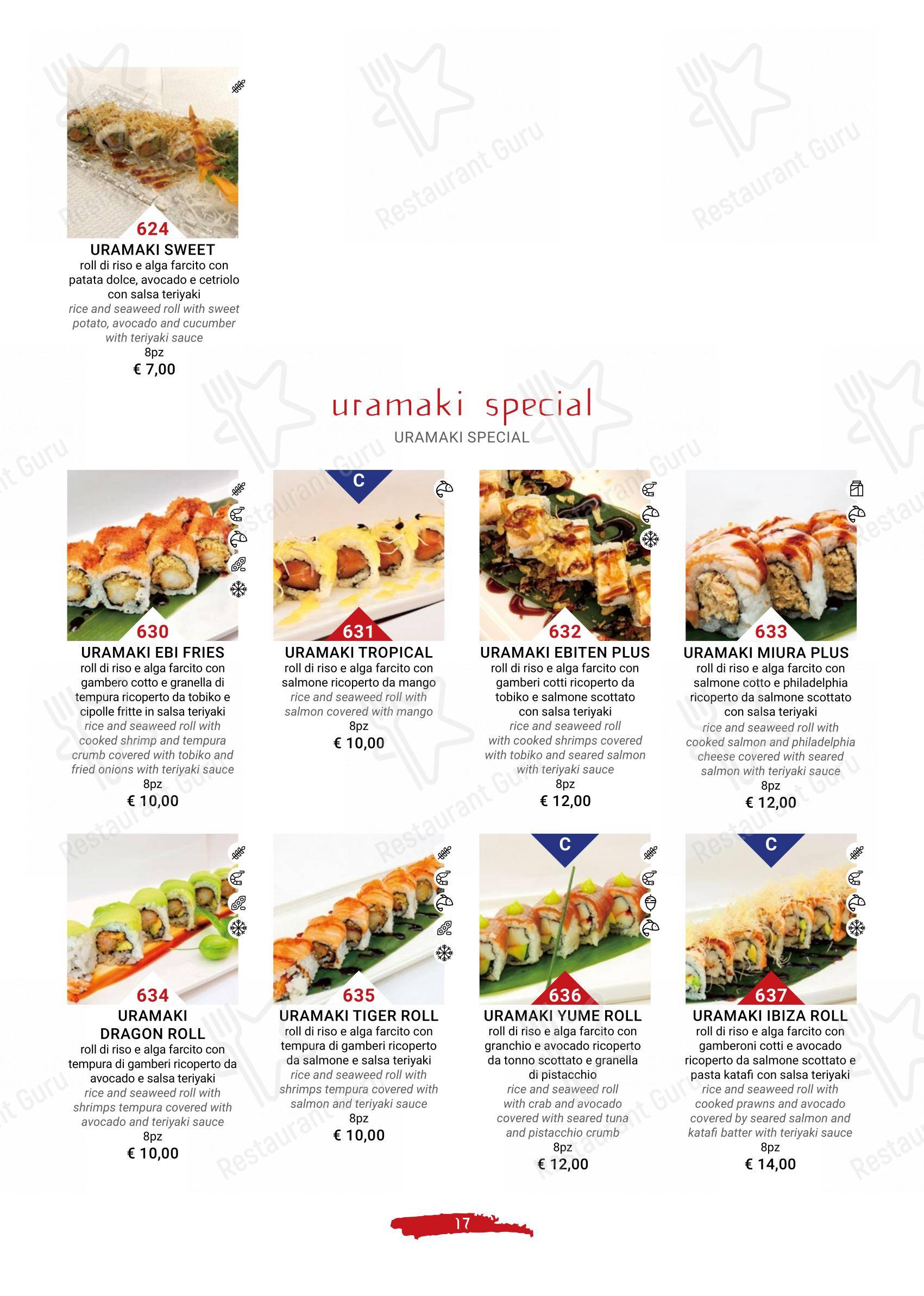 Menu per Terra d'Oriente ristorante