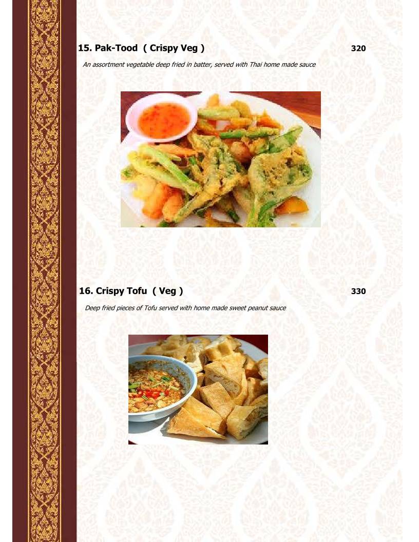 Thai House 's Kitchen menu
