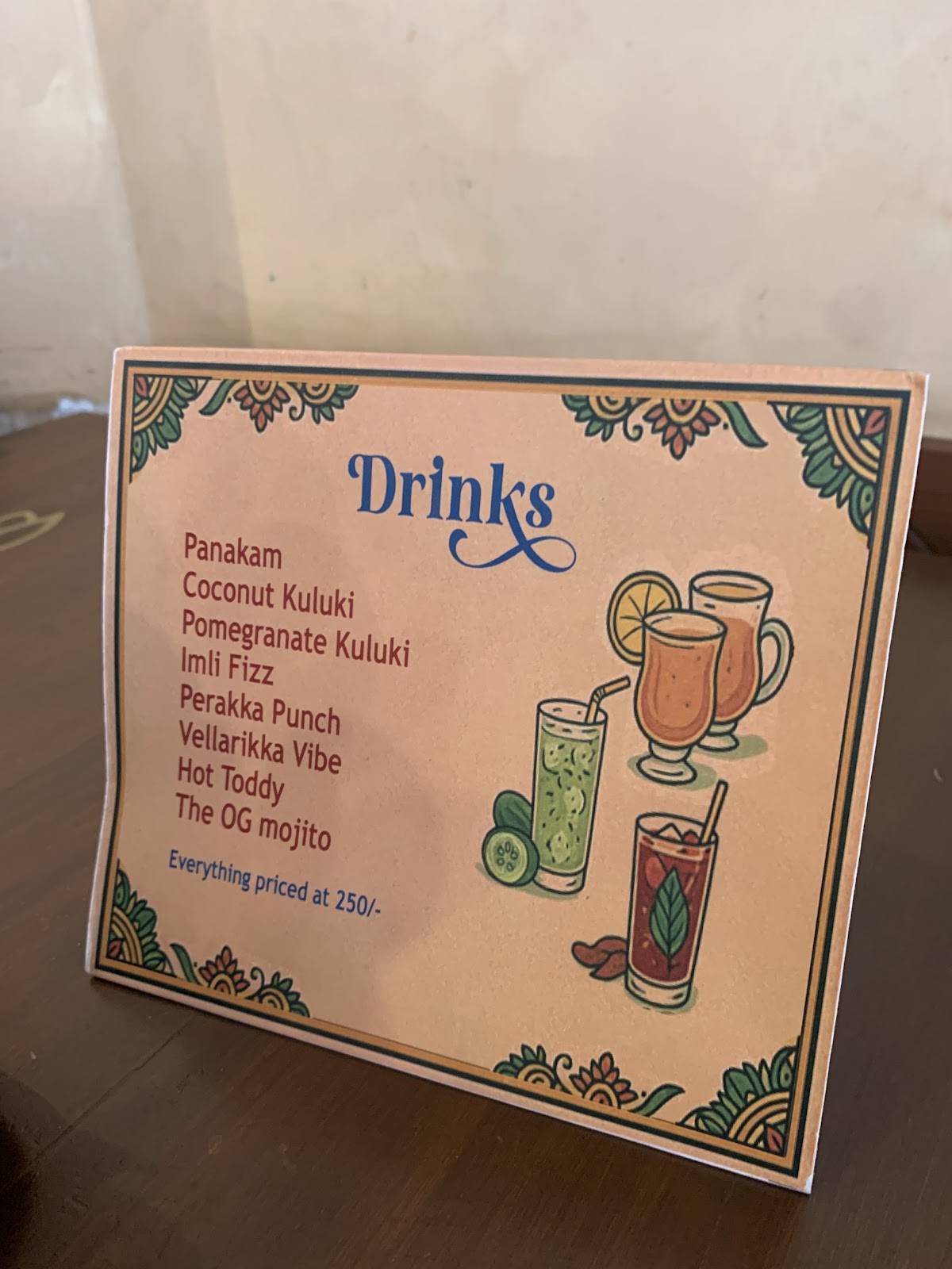 Thalaivaa The South Indian Restaurant menu