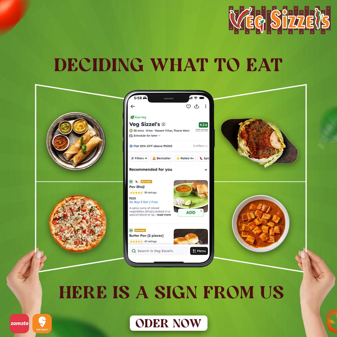 Veg Sizzel's menu