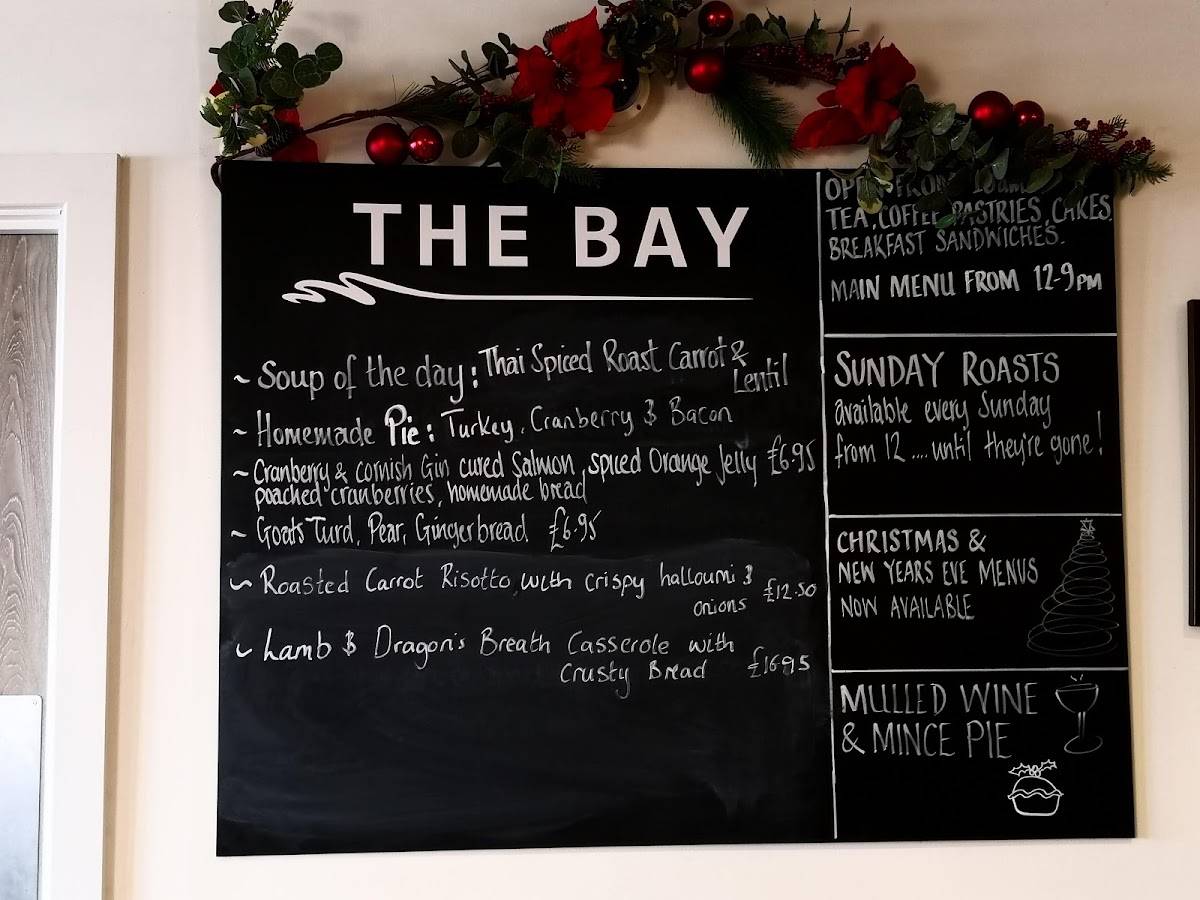 Menu at The Bay Bar & Restaurant, Kingsand