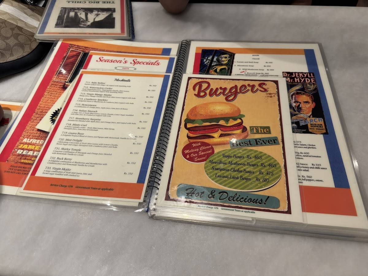 The Big Chill Cakery & Creamery menu