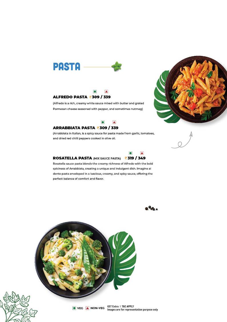 The Black Coffee Cafe menu