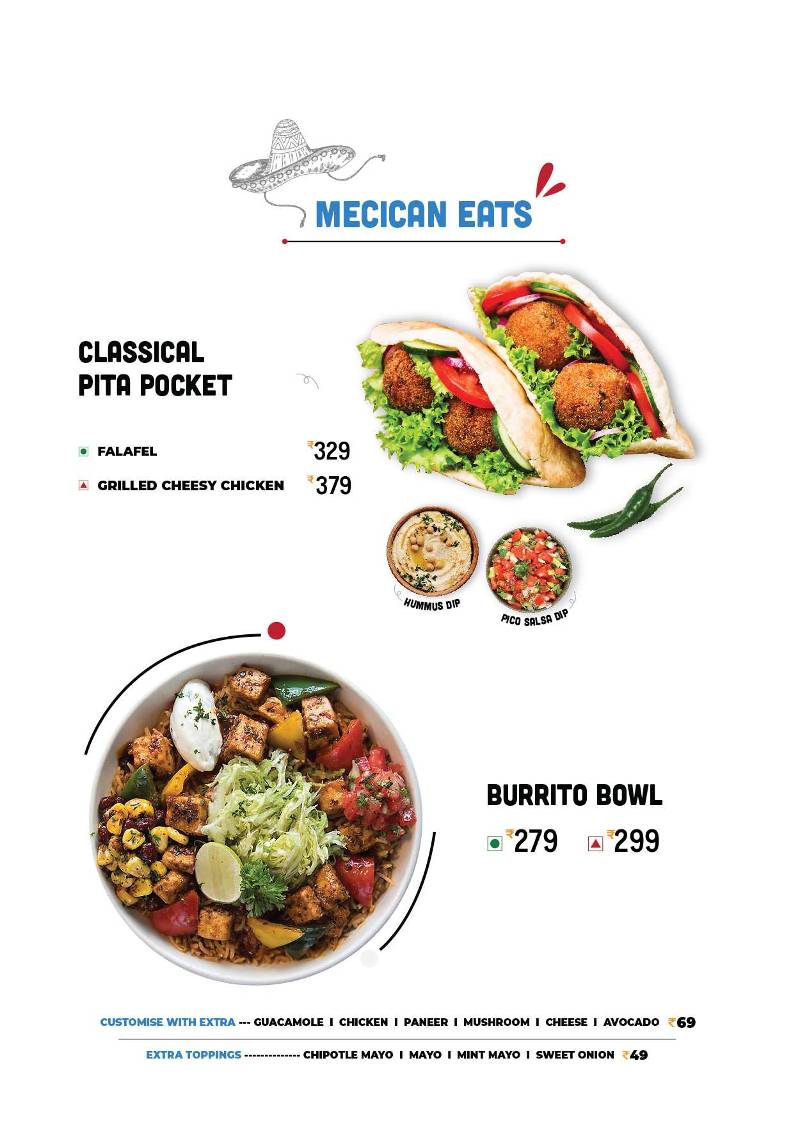 The Black Coffee Cafe menu