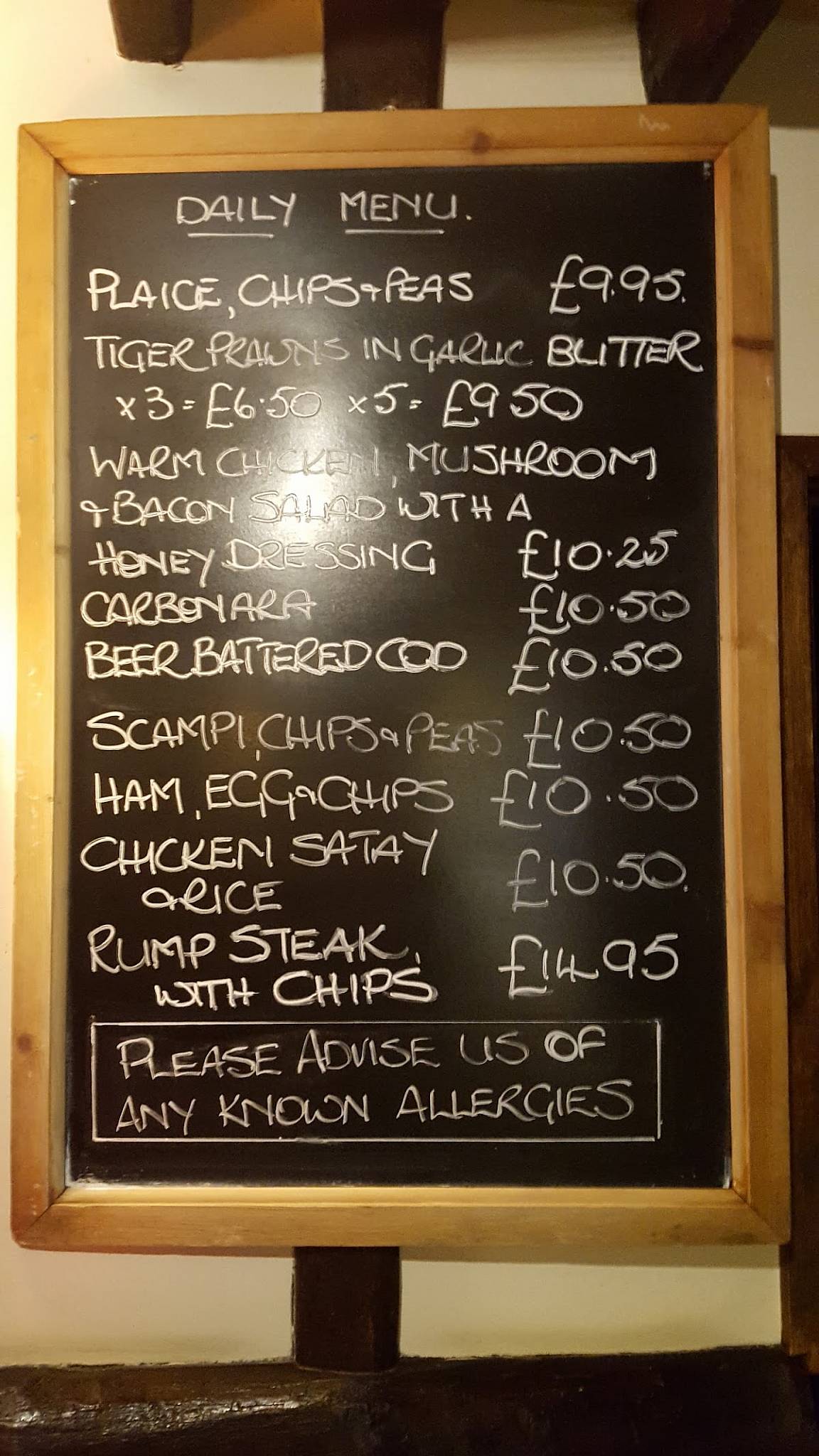Menu at The Boars Head Inn Crowborough pub & bar, Crowborough