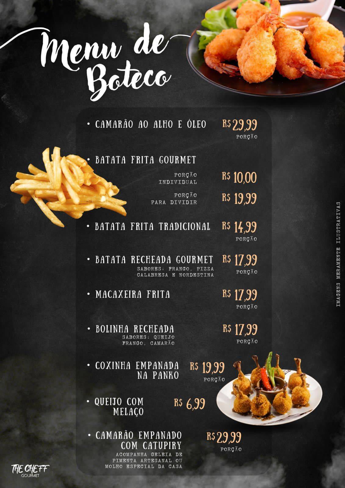 The Cheff Gourmet cardápio